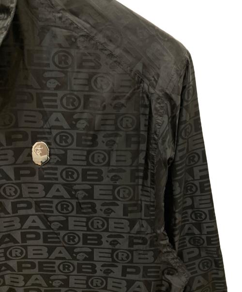 BAPE BY A BATHING APE（ベイプバイアベイシングエイプ）BAPE BY A BATHING APE (ベイプバイアベイシングエイプ) LOGO COACH JACKET ブラック サイズ:Lの古着・服飾アイテム