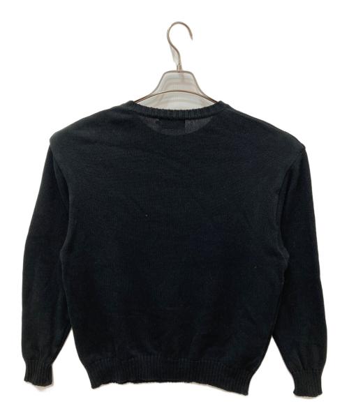 Hysteric Glamour（ヒステリックグラマー）Hysteric Glamour (ヒステリックグラマー) HYSTERIC TEDDY FLYING Vジャカード セーター　ヒステリックテディフライングVジャカードセーター ブラック サイズ:Mの古着・服飾アイテム