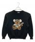 Hysteric Glamour（ヒステリックグラマー）の古着「HYSTERIC TEDDY FLYING Vジャカード セーター　ヒステリックテディフライングVジャカードセーター」｜ブラック