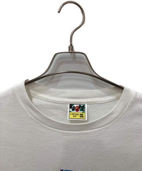 A BATHING APE（アベイシングエイプ）A BATHING APE (アベイシングエイプ) ABC CAMO COLLEGE TEE ホワイト サイズ:2XLの古着・服飾アイテム