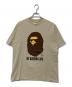 A BATHING APE（アベイシングエイプ）の古着「プリントTシャツ」｜ベージュ