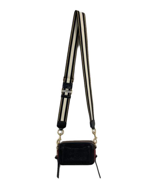 MARC JACOBS（マークジェイコブス）MARC JACOBS (マークジェイコブス) Snapshot カラーブロックカメラバッグ ブラックの古着・服飾アイテム
