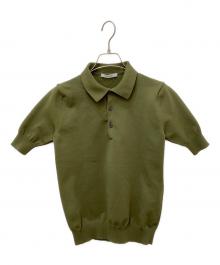 SLOANE（スローン）の古着「ニットポロシャツ」｜グリーン