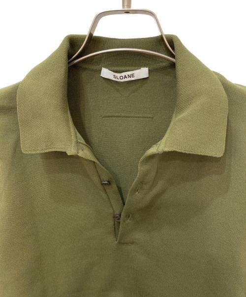 SLOANE（スローン）SLOANE (スローン) ニットポロシャツ グリーン サイズ:1の古着・服飾アイテム