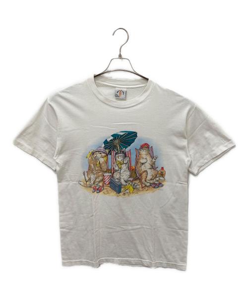 PRINTS OF TAILS（プリンツ・オブ・テイルズ）PRINTS OF TAILS (プリンツ・オブ・テイルズ) プリントTシャツ ホワイト サイズ:Lの古着・服飾アイテム
