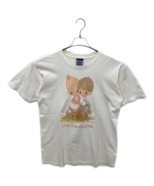 USED（ユーズド）USED (ユーズド) プリントTシャツ ホワイト サイズ:実寸参照の古着・服飾アイテム