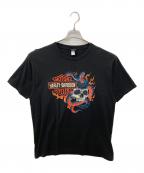 HARLEY-DAVIDSONハーレーダビッドソン）の古着「プリントTシャツ」｜ブラック