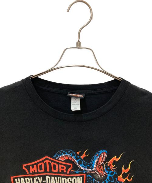 HARLEY-DAVIDSON（ハーレーダビッドソン）HARLEY-DAVIDSON (ハーレーダビッドソン) プリントTシャツ ブラック サイズ:XLの古着・服飾アイテム