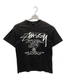 stussy（ステューシー）の古着「プリントTシャツ」｜ブラック