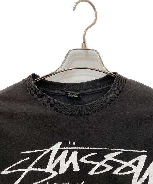 stussy（ステューシー）stussy (ステューシー) プリントTシャツ ブラック サイズ:Lの古着・服飾アイテム