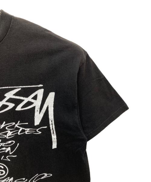 stussy（ステューシー）stussy (ステューシー) プリントTシャツ ブラック サイズ:Lの古着・服飾アイテム
