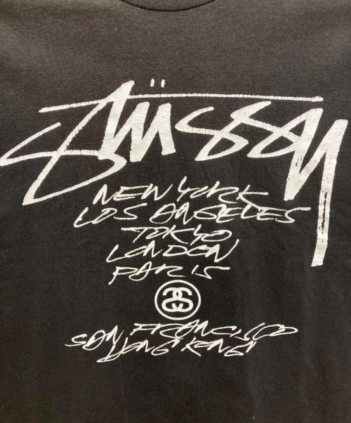stussy（ステューシー）stussy (ステューシー) プリントTシャツ ブラック サイズ:Lの古着・服飾アイテム