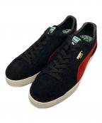 PUMAプーマ）の古着「SUEDE MIJ 01BLK/RED」｜ブラック