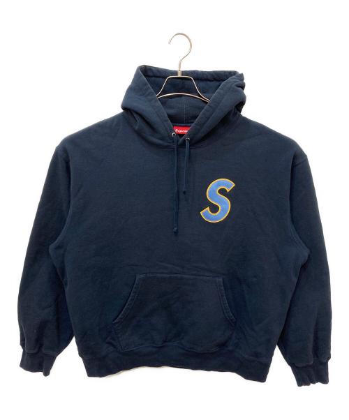 SUPREME（シュプリーム）Supreme (シュプリーム) S Logo Hooded Sweatshirt　Sロゴ フーデッドスウェットシャツ ネイビー サイズ:XLの古着・服飾アイテム