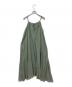 Whim Gazette (ウィムガゼット) コットンシフォン草木染めワンピース 黄緑 サイズ:F：7000円