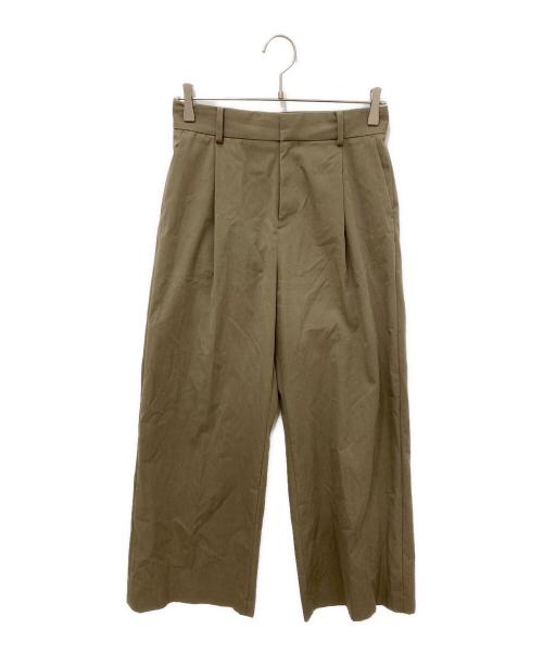 DEUXIEME CLASSE（ドゥーズィエム クラス）DEUXIEME CLASSE (ドゥーズィエム クラス) Co/Ny Wide パンツ オリーブ サイズ:34の古着・服飾アイテム