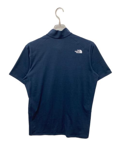THE NORTH FACE（ザ ノース フェイス）THE NORTH FACE (ザ ノース フェイス) ショートスリーブフラッシュドライスリーディージップアップ ネイビー サイズ:Lの古着・服飾アイテム
