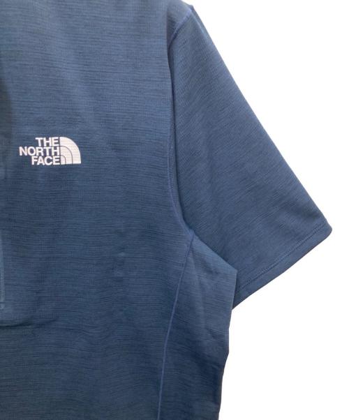 THE NORTH FACE（ザ ノース フェイス）THE NORTH FACE (ザ ノース フェイス) ショートスリーブフラッシュドライスリーディージップアップ ネイビー サイズ:Lの古着・服飾アイテム