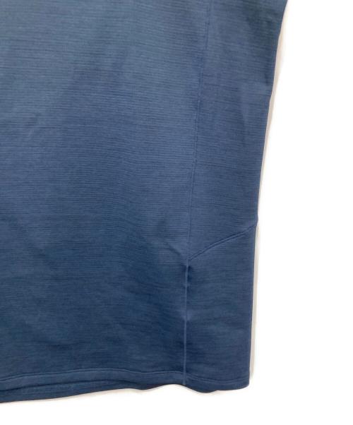 THE NORTH FACE（ザ ノース フェイス）THE NORTH FACE (ザ ノース フェイス) ショートスリーブフラッシュドライスリーディージップアップ ネイビー サイズ:Lの古着・服飾アイテム