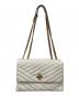 TORY BURCH（トリーバーチ）の古着「Kira Chevron Convertible Shoulder Bag」｜ホワイト