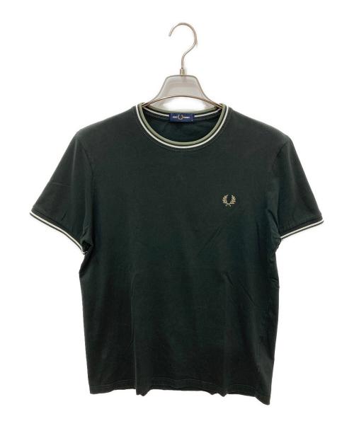 FRED PERRY（フレッドペリー）FRED PERRY (フレッドペリー) TWIN TIPPED Tシャツ グリーン サイズ:Mの古着・服飾アイテム