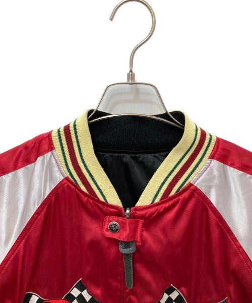 clay smith cams（クレイスミス）clay smith cams (クレイスミス) スカジャン ブラック×レッド サイズ:LLの古着・服飾アイテム