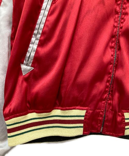 clay smith cams（クレイスミス）clay smith cams (クレイスミス) スカジャン ブラック×レッド サイズ:LLの古着・服飾アイテム