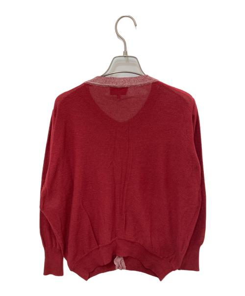 Vivienne Westwood（ヴィヴィアンウエストウッド）Vivienne Westwood (ヴィヴィアンウエストウッド) ニットカーディガン レッド サイズ:2の古着・服飾アイテム