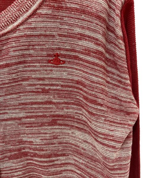 Vivienne Westwood（ヴィヴィアンウエストウッド）Vivienne Westwood (ヴィヴィアンウエストウッド) ニットカーディガン レッド サイズ:2の古着・服飾アイテム