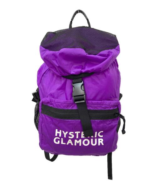 Hysteric Glamour（ヒステリックグラマー）Hysteric Glamour (ヒステリックグラマー) パッカブルリュック パープルの古着・服飾アイテム