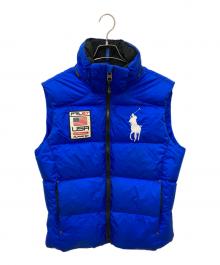 POLO RALPH LAUREN（ポロ・ラルフローレン）の古着「ダウンベスト」｜ブルー