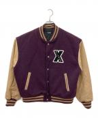 X-LARGEエクストララージ）の古着「OG VARSITY JACKET」｜パープル