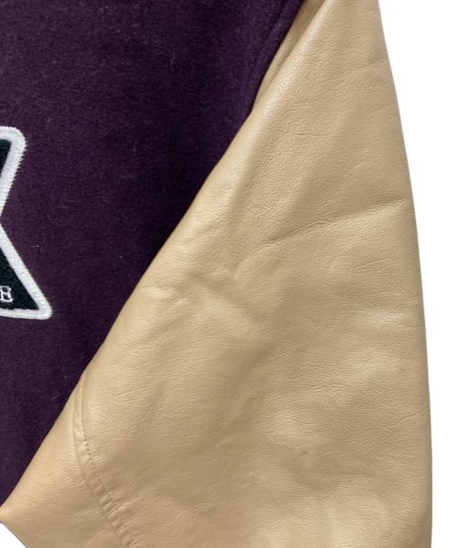 X-LARGE（エクストララージ）X-LARGE (エクストララージ) OG VARSITY JACKET パープル サイズ:Lの古着・服飾アイテム