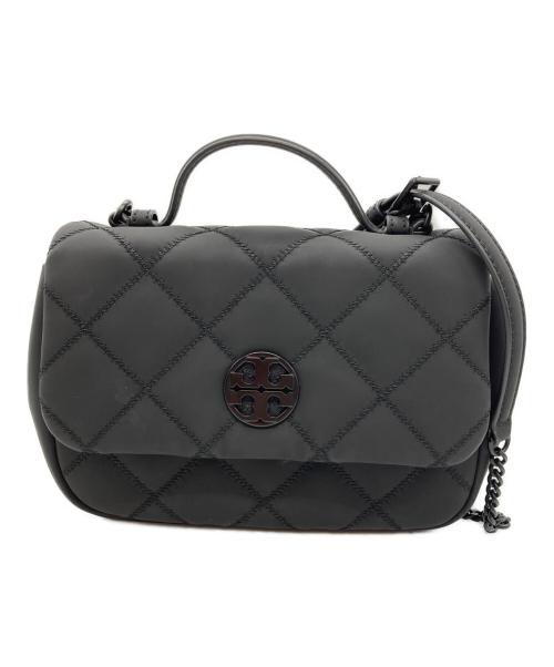 TORY BURCH（トリーバーチ）TORY BURCH (トリーバーチ) キルティングチェーンショルダーバッグ ブラックの古着・服飾アイテム