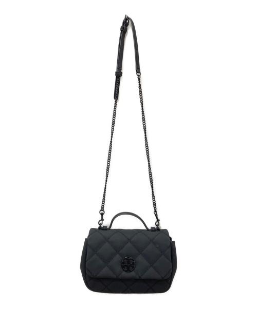 TORY BURCH（トリーバーチ）TORY BURCH (トリーバーチ) キルティングチェーンショルダーバッグ ブラックの古着・服飾アイテム