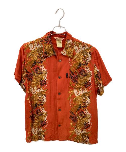 AVIREX（アヴィレックス）AVIREX (アヴィレックス) アロハシャツ オレンジ サイズ:Ｍの古着・服飾アイテム