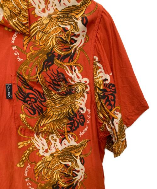 AVIREX（アヴィレックス）AVIREX (アヴィレックス) アロハシャツ オレンジ サイズ:Ｍの古着・服飾アイテム