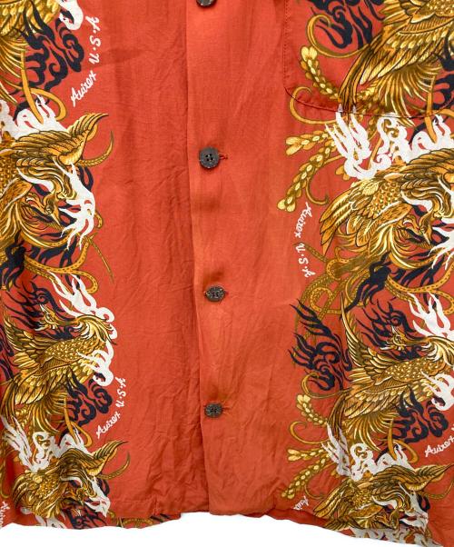 AVIREX（アヴィレックス）AVIREX (アヴィレックス) アロハシャツ オレンジ サイズ:Ｍの古着・服飾アイテム