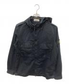STONE ISLANDストーンアイランド）の古着「MULTI POCKET HOODED OVERSHIRT」｜ブラック