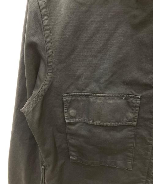STONE ISLAND（ストーンアイランド）STONE ISLAND (ストーンアイランド) MULTI POCKET HOODED OVERSHIRT ブラック サイズ:XLの古着・服飾アイテム