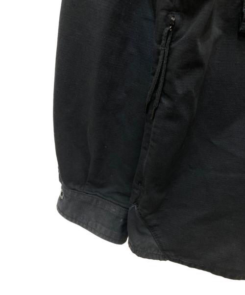 STONE ISLAND（ストーンアイランド）STONE ISLAND (ストーンアイランド) MULTI POCKET HOODED OVERSHIRT ブラック サイズ:XLの古着・服飾アイテム