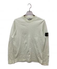 STONE ISLAND（ストーンアイランド）の古着「ハイゲージコットンソリッドクルーネックニット」｜黄緑