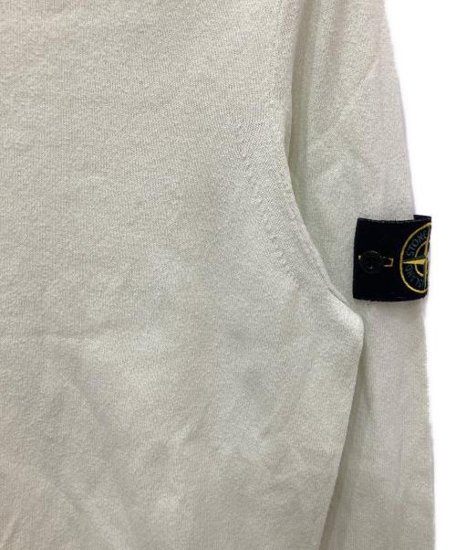 STONE ISLAND（ストーンアイランド）STONE ISLAND (ストーンアイランド) ハイゲージコットンソリッドクルーネックニット 黄緑 サイズ:Ｍの古着・服飾アイテム