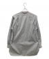 HEUGN (ユーゲン) Stripe Rob コットンオルタネイトストライプバンドカラーシャツ グレー サイズ:3：15000円