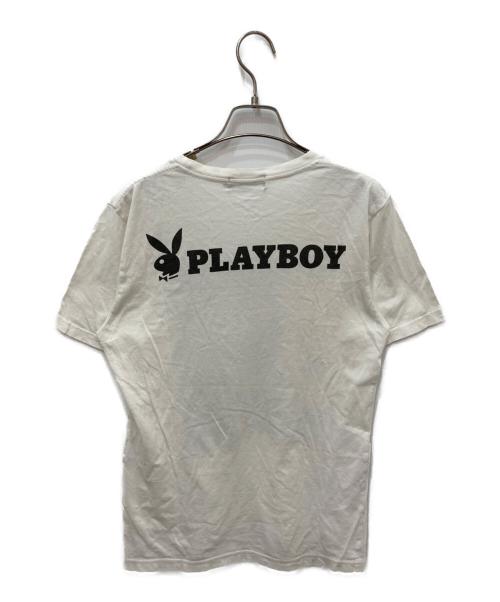 Hysteric Glamour（ヒステリックグラマー）Hysteric Glamour (ヒステリックグラマー) PLAY BOY (プレイボーイ) グラフィックＴシャツ ホワイト サイズ:Sの古着・服飾アイテム