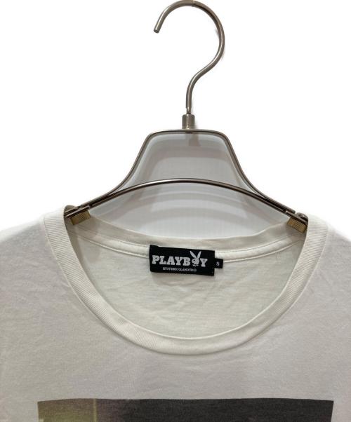 Hysteric Glamour（ヒステリックグラマー）Hysteric Glamour (ヒステリックグラマー) PLAY BOY (プレイボーイ) グラフィックＴシャツ ホワイト サイズ:Sの古着・服飾アイテム