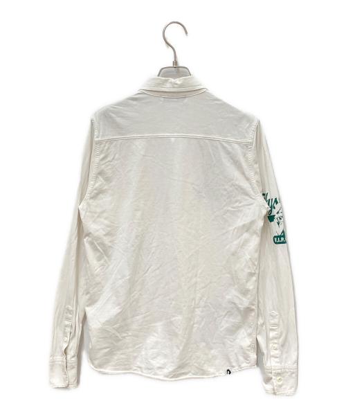 Hysteric Glamour（ヒステリックグラマー）Hysteric Glamour (ヒステリックグラマー) ガールプリントボタンダウンシャツ ホワイト サイズ:Sの古着・服飾アイテム