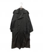 AURALEEオーラリー）の古着「WASHED FINX CUPRO TWILL LONG COAT」｜ブラック