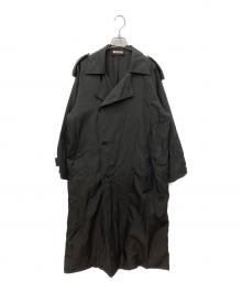 AURALEE（オーラリー）の古着「WASHED FINX CUPRO TWILL LONG COAT」｜ブラック