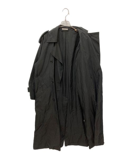 AURALEE（オーラリー）AURALEE (オーラリー) WASHED FINX CUPRO TWILL LONG COAT ブラックの古着・服飾アイテム